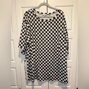 Blakely Black & White Checkerboard Tee 3XL